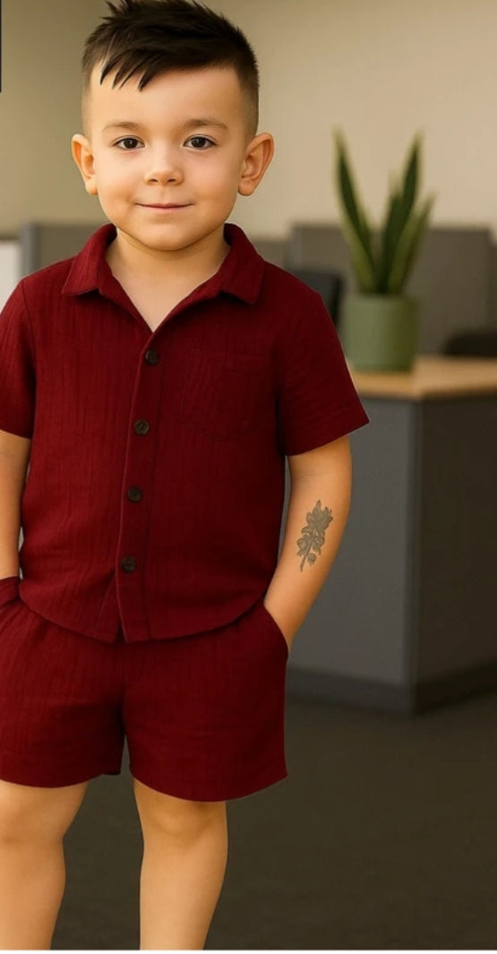Trendy Kid Boy Short Set